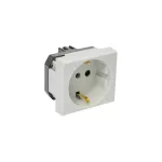 Gniazdo AVE 45590TS SCHUKO szare