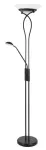 4554 Lampa podłogowa Gamma E27 2x15W G9 1x40W czarny matowy/biały 230V, 50Hz