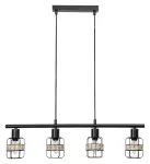 5284 Lampa wisząca Indiana E14 4x MAX25W matt black shade diameter 95cm