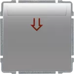 KOS 66 Czytnik kart - łącznik hotelowy, na kartę 54x86 mm, z 5 sek. opóźnieniem off all ALUMINIUM