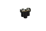 Zacisk podwójny 2x1-4mm2 400V czarny