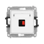 ICON Mechanizm gniazda głośnikowego pojedynczego biały mat