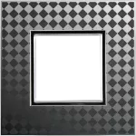 DANTE Ekskluzywne Ramka 1x /4501181 + PODKŁAD Wzór: HYPNOTIC /tło ciemne srebrzone