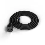 PP-40H/2M/2X2,5/H05RR Przewód przyłączeniowy z wtyczką prostą IP44 ; 2x2,5; H05RR; 2m; czarny