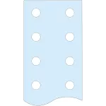 Rozdzielnice PrismaSet, listwa z otworami 25x 5mm