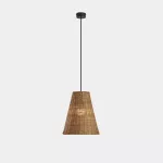 Pendant Caribe ø260 E27 15W Black Natural rattan 517lm 00-8109-05-ES
