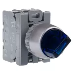 2-POŁ ŁĄCZ.NIEBIE.POWR.SAM.Z PR.1ZW PODŚ PODŚW.230V PIERŚCIEŃ NIKLOWANY