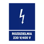 Znak elektryczny informacyjny 148x210 