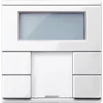 KNX przycisk wielofunkcyjny regulator temperatury 2x biały połysk System M