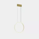 Pendant Circular Vertical Side ø600 Surface LED 39W LED warm-white 2700K ON-OFF Gold 3130lm CP4A-00V9AZOUEF