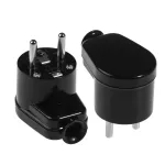 WT-16 Wtyczka rozbieralna, kątowa, 2p+Z, 16A, 250V; WT-16; czarny
