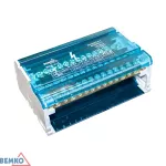 BLOK ROZDZIELCZY 60 ZACISKÓW 4x15 (11x5,3mm + 2x7,5mm + 2x9,1mm)