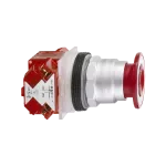 Przycisk wył. bezp. Ø30 mm z główką grzybk. Ø 41 mm metal. ramka- czerwony-T-K