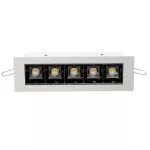 DENON RT wpust stropowy 15W/1500lm/34D/930, biały sygnałowy (mat struktura) RAL 9003