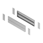 PanelSeT Boki cokołu do SFX stal nierdzewna 304L 200x 400mm