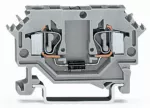 Złączka do zabudowy elementów 2-przewodowe, szara 281-603/281-401