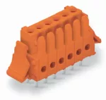 Gniazdo THT Pin lutowniczy 0,9 x 0,9 mm konstrukcja prosta, pomarańczowe 734-520/037-000