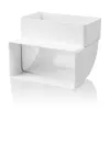 kolano pionowe 110x55 mm, 90 st., białe WP060