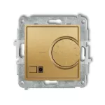 MINI Mechanizm elektronicznego regulatora temperatury z czujnikiem podpodłogowym złoty