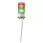 Monolityczne kolumny świetlne, Harmony XVG, 60 mm, czerwony zielony, światło stałe, brzęczyk, montaż na podstawie, IP42, 24V AC/DC