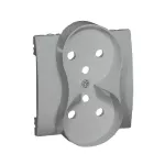 WMCW-P1M221-D013 Pokrywa gniazda wtyczkowego podwójnego z uziemieniem; aluminiowy
