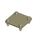 [MS] Złącze uniwersalne bednarka / bednarka 80x80mm