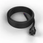 PP-40H/4,5M/2X2,5/H05RR Przewód przyłączeniowy z wtyczką prostą IP44 ; 2x2,5; H05RR; 4,5m; czarny