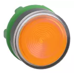 Przycisk płaski pomarańczowy LED plastikowy karbowana bez oznaczenia Harmony XB5