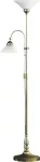 2708 Lampa podłogowa Marian E27/2x60W mosiądz ant. 230V, 50Hz