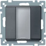 KNX przycisk natynkowy 1-kr. plus antracytowy System M