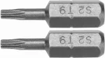 BITY 1/4"X25 MM TORX T9 2 SZT