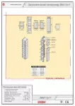 Zakończenie 12x11 kanału montażowego termoplast