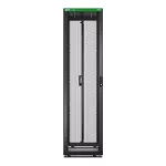 Szafa Easy Rack 600mm/48U/1000mm, z dachem, kółkami, nóżkami i 4 wspornikami, bez paneli bocznych, podłogi, czarna