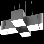 Oprawa NOISE CLOVER Connect LED zw ED 1400lm/840 PLX szary ciemny mat 17 W