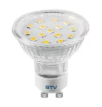 ŹRÓDŁO ŚWIATŁA LED, 15 LED SMD 2835, NEUTRALNY BIAŁY, GU10, 4000K, 4W, 330lm, 230V, KĄT ŚWIECENIA 120*,