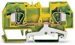 2-przewodowa złączka PE 6 mm², żółto-zielona 282-907/999-950