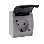 VG-1 Koala Gn. poj. 2P+Z SCHUKO n/t IP44 popiel z klapką dymną 181-53
