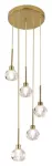 5396 Lampa wisząca Kassia G9 / 5xmax. 5W złota