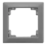 DECO Ramka uniwersalna pojedyncza z tworzywa DECO Soft szary mat