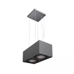 ALPINA B2Wd LED111 wisząca max. 2x20W, G53, 12V/DC, czarny głęboki (mat struktura) RAL 9005