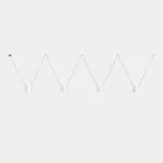 Pendant Attic Quadruple Conic Shape E27 60W White 3664lm 00-7405-05-14