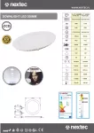 Downlight 300mm 25W 1700lm 175-250V AC biały ciepły okrągły