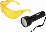 ZESTAW LATARKA UV 51 LED I OKULARY