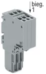 2-przewodowe gniazdo Push-in CAGE CLAMP®, szara 2020-215