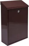 SKRZYNKA NA LISTY 400x250x100MM BRĄZOWA