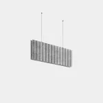 Lineal lighting system Infinite Pro Acoustic 1136mm Suspended Haloprisma 13.5W LED warm-white 3000K CRI 92 ON-OFF Light grey felt IP20 1453lm AK23-13W9HPOSGA