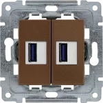 DANTE Ładowarka USB podwójna PATYNA