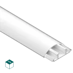 LPO / Listwa Elektroinst. PVC-U Półokrągła 15/50 3K Biały - 2 m (10 szt./op.)