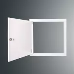 Drzwiczki rewizyjne SP 400x400 RAL9003, kołnierz szer.2, 5cm