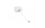 [NI V2A] Uchwyt na drążku mocowany na obejmie 500mm; fi≤150mm; do drutu fi8-10